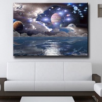 Pintura de Diamantes Ever Moment, Espacio Misterioso y Estrellas, Planeta, Sistema Solar, Universo, ASF902
