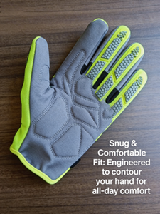 قفازات إصلاح السيارات الاحترافية، قفازات عمل رياضية عالية الوضوح مضادة للاهتزاز ومقاومة للماء ومتوافقة مع شاشات اللمس، مصنوعة من النايلون - Product Image 5