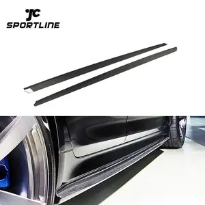 JC Sportline 碳纤维 F90 M5 汽车侧裙适用于 BMW G30 G31 G38 520i 530i 540i M Sport 17 -19