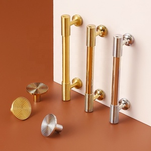 Hot Sale Brushed Polished <strong>Rose</strong> <strong>Gold</strong> Chrome Grey Kitchen Cabinet Brass Pull Handles <strong>Knobs</strong> - Product Image 3