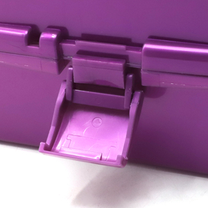 Caja de almacenamiento transparente de tres capas portátil 21803, organizador de herramientas de costura de plástico rectangular plegable para organización de manualidades - Product Image 3
