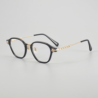 KOP-014 Monture optique de haute pureté, lunettes de lecture classiques rondes à monture complète de bonne qualité pour unisexe
