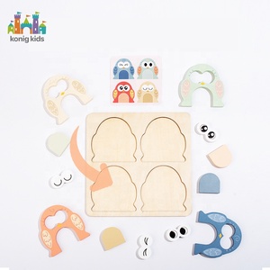 Деревянные развивающие игрушки Монтессори: головоломки-сортеры «Конг» для детей, обучающие игры и игрушки для развития детей - Product Image 3