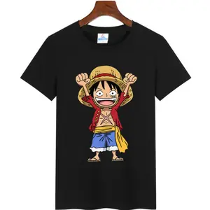One Piece Luffy Print T Shirts Male Casual Summer Tops 2021 Hot Sell Short Sleeve Casual Sportswear Japan Anime Man Loose Tees