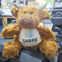 Peluche de vache des Highlands douce personnalisée, mascotte personnalisée, peluche d'animal en peluche de vache des Highlands, concevez votre propre peluche de vache des Highlands