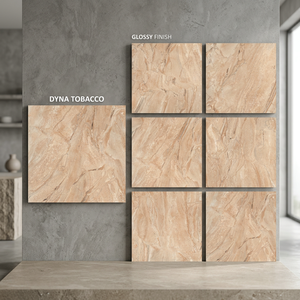 Azulejos de porcelana Elias White de 800x800 mm con acabado brillante inspirados en la elegancia clásica del mármol blanco. - Product Image 3