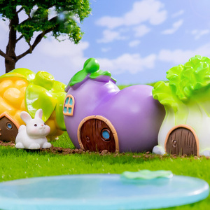 Mini Maison de Fruits, Décoration Miniature pour Micro-Paysage, Figurine en Résine en Forme de Maison de Légumes, Pot de Plante, Ornement pour Maison de Poupées et Jardin Féerique - Product Image 5