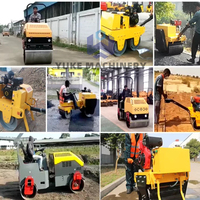 Compacteur routier vibratoire diesel à double tambour, petit compacteur à double roue en acier