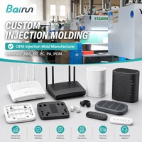Carcasa de Router Wifi 6 de ABS y PC, Diseño de Molde Personalizado y Duradero, Fabricación OEM, Plazo de Entrega Rápido, Molde de Inyección de Plástico
