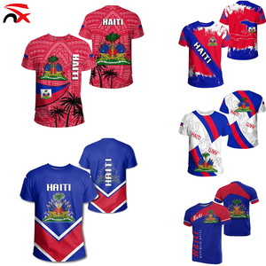 Camiseta Deportiva <span class=keywords><strong>de</strong></span> Fútbol con Diseño <span class=keywords><strong>de</strong></span> la Bandera <span class=keywords><strong>de</strong></span> Haití, Personalizable con Logotipo, <span class=keywords><strong>de</strong></span> Poliéster o Algodón, Precio Económico al por Mayor <span class=keywords><strong>de</strong></span> Fábrica - Product Image 3