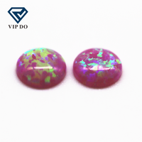 2mm-12mm 92 opale synthétique multicolore rond dos plat cabochon coupe OP #09 couleur opale pierres précieuses rondes opale cabochon gemmes en vrac
