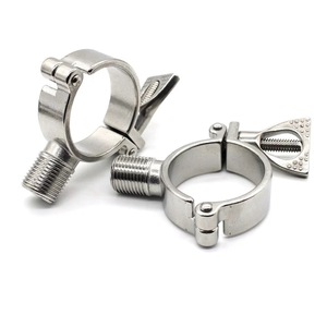 ISO Sanitär-Rohrhalterung für Außengewinde, SS304 Tri-Clamp-Fittings 1/2"-3", Sofort lieferbare Edelstahl-Rohrhalterungen G1/2" - Product Image 4