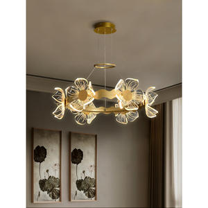 Luminaire suspendu de luxe postmoderne pour salle à manger et salon, chambre principale, lustre créatif romantique, design simple et féminin - Product Image 4