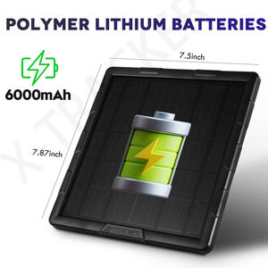 Kit pannello solare 6000mAh con uscita 5W 6V 12V e caricatore solare integrato cellulare 4G ricaricabile per telecamere Wild Game Trail - Product Image 3
