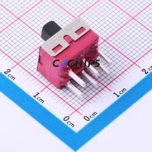 1201M2S3CQE2 Slide Switch Through hole Component (THT) Switch Double Pole Double Throw Rectangle Pin Header Through Hole 28V - Product Image 1