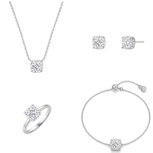 Ensemble de bijoux en argent sterling 925 avec tourmaline noire, collier et boucles d'oreilles, pierre de protection énergétique et raffinée - Product Image 1