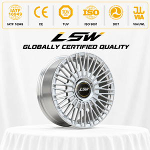 Custom Turbine Multi <b>Spoke</b> Forged Rims LS8028 Silver Aluminum <b>Wheels</b> Fit For Audi A6 Mercedes E-Class BMW - Product Image 3