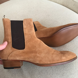 Bottes <span class=keywords><strong>Chelsea</strong></span> multifonctionnelles pour hommes, faites à la main, respirantes, confortables, en cuir de vachette de qualité supérieure, chaussures de randonnée décontractées - Product Image 3