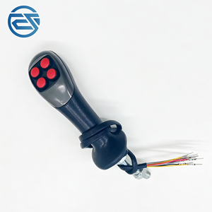Manette <span class=keywords><strong>de</strong></span> commande hydraulique électrique à 4 boutons pour excavatrice, avec accessoire <span class=keywords><strong>de</strong></span> préhension <span class=keywords><strong>de</strong></span> bois modifié pour grappin à billes, ensemble <span class=keywords><strong>de</strong></span> poignée <span class=keywords><strong>de</strong></span> joystick - Product Image 6