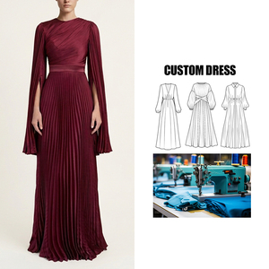 Abito Lungo Musulmano Elegante Stile Fatato con Logo Personalizzato OEM ODM per Donne - Product Image 1