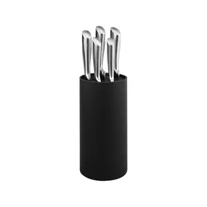 6 Pcs Hot Selling Stainless Steel Kitchen Knife Set for Chef Super Sharp Knife Set with PP Block