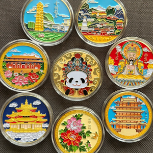 Tùy chỉnh kim loại kỷ niệm tiền xu Vàng & Bạc kẽm mô hình khắc hoàng đạo du lịch phù hiệu mạ in ấn kỹ thuật Quà Tặng - Product Image 1