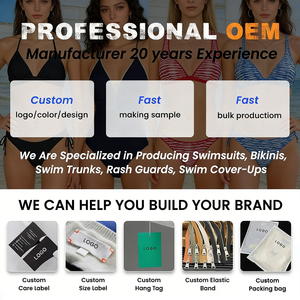 Conjunto de Bikini Moderno de Alto Impacto para Mujer, Personalizado, con Push-Up, Bandeau, Laterales Fruncidos y Tanga, para Boutiques de Playa - Product Image 4