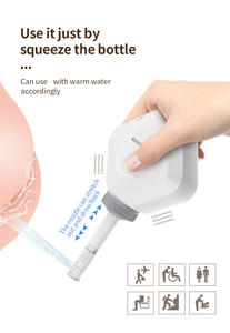 Mini bidet de voyage manuel de poche avec bouteille de 240ml et poignée confortable pour l'hygiène extérieure et les soins de base - Product Image 3