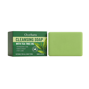 Gentle Tea Tree Cleansing <b>Soap</b> Rich Dense Foam Mild Purifying Skin Plant Extract Soft Smooth Texture Refreshing Deep Clean Daily - Product Image 1