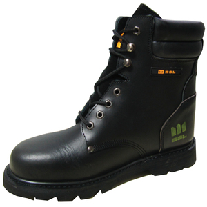 SLS-B14F6 en cuir pleine fleur 6 "Machine à coudre doublure Construction industrielle en acier orteil chaussures de sécurité bottes chaussures de travail bottes - Product Image 2