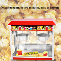 Machine à pop-corn commerciale Double Pot Popcorn Makers Popcorn Makers Utilisation pour le centre commercial KTV