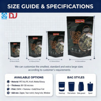 Groothandel Hoge Kwaliteit Staande Pouch voor Kruiden Soepmix Mengsel Kruidenmix Huisdierenvoer Bewaarzak met Herbruikbare Easy Tear Tab sluiting