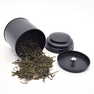 Barattolo in Metallo Nero Rotondo Riutilizzabile <span class=keywords><strong>per</strong></span> Tè Sfuso, Matcha e Spezie, Nuovo Design all'Ingrosso - Product Image 6