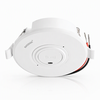 RZ048-10A 100-265VAC 10A Saklar Sensor Gerak Microwave Plafon Tersembunyi 360 Derajat untuk Kontrol Pencahayaan