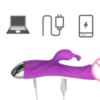 Fabrik-Großhandel Rabbit AV Vibrator 10-Gang Klitoris-Stimulator G-Punkt-Massage Weibliches Masturbationsspielzeug für Frauen