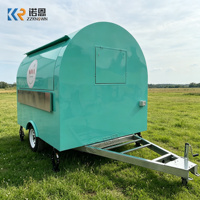 Mini Remolque de Comida Móvil, Pequeño Remolque de Catering, Carrito de Comida Callejera para Negocios Comerciales