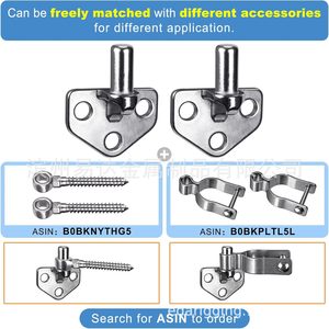 บานพับสามเหลี่ยมสแตนเลส Eda แบบติดตั้งบนพื้นผิว 3 รู อุปกรณ์ฮาร์ดแวร์เฟอร์นิเจอร์ ดีไซน์อุตสาหกรรม - Product Image 3