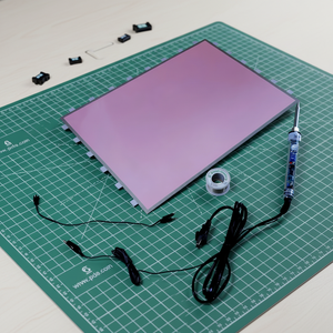 Rétroéclairage EL découpable avec électrodes multiples. Coupez dans n'importe quelle forme, comme du texte <span class=keywords><strong>ou</strong></span> un motif. Permet la découpe et la <span class=keywords><strong>reconnexion</strong></span> gratuites - Product Image 3