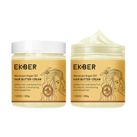 Crème capillaire réparatrice hydratante naturelle et biologique à l'huile d'argan marocaine, personnalisable avec logo, pour la prévention de la chute des cheveux