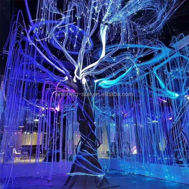 LED Fiber Optic Christmas Tree Lighting with Aluminum Lamp Body Includes Lights and Decoration