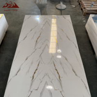 Placa de mármol de PVC europea de producción rápida Wayon, superventas, UV rayas de superficie de mármol, venta al por mayor, entretenimiento doméstico de plástico
