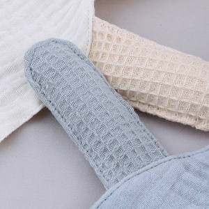 Nouvelle <span class=keywords><strong>attache</strong></span>-sucette en tissu sans BPA pour nouveau-né, en lin et coton, motif lapin, chaîne de sucette, jouet de dentition pour soulager la douleur de bébé, cadeau de naissance - Product Image 5