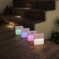 Veilleuse LED rechargeable à capteur, lumière de pied à induction magnétique pour chambre, couloir, escalier