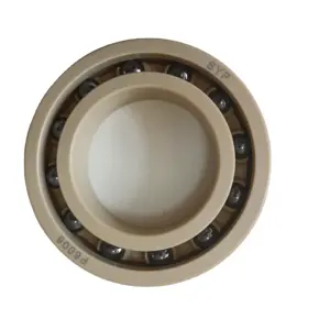 China Bearing Factory PEEK Plastic Bearing Deep Groove Ball Bearing 6200 6201 6202 6203