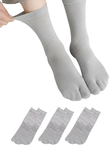 Juego de 3 Pares de Calcetines Tabi Transpirables por Encima de la Rodilla con Estampado para <span class=keywords><strong>Mujer</strong></span> [Elija 5 Tipos <span class=keywords><strong>X</strong></span> Resistentes al Olor <span class=keywords><strong>X</strong></span> Antibacterianos] - Product Image 3