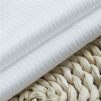 Tissu Jacquard 100% Coton Peigné Tissé 100s/2 Haute Densité Respirant Léger Finition à l'Ammoniaque Liquide Facile d'Entretien Blanc pour