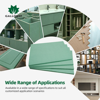 Panneau Décoratif Imperméable en Fibres de Bois (HDF/MDF) 12mm 18mm, Substrat Brut MRMDF Vert pour Mobilier Hôtelier