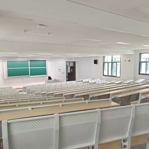 Les salles de classe de l'université avec des bureaux connectés et chaises <span class=keywords><strong>blanc</strong></span> avec tableau d'écriture <span class=keywords><strong>bureau</strong></span> d'école et combinaison de chaises - Product Image 2