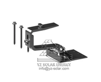 Système de fixation solaire YZ de haute qualité en aluminium AL6005-T5, couleur argent naturel, pour toits à tuiles inclinés, pour montage photovoltaïque résidentiel