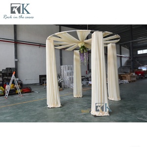 Soporte de tubos redondos con diseño de marco de aluminio para telón de fondo, kit para bodas en oferta - Product Image 5
